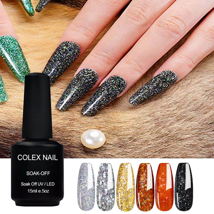 15ML တောက်ပသောတောက်ပနေသော Glitter Gel Polal