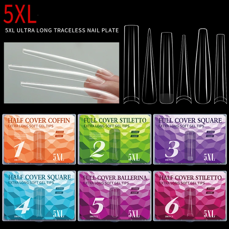 5xl ultra ရှည်လျားသောလက်သည်းညွှန်ကြားချက်များ