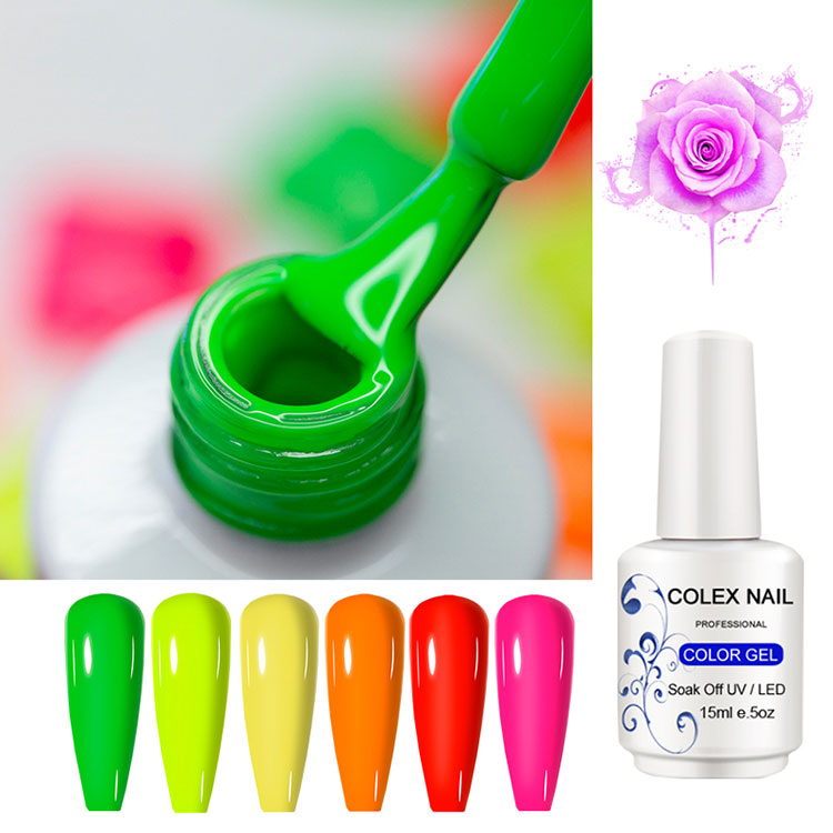 80 အရောင်များ 15ml စင်ကြယ်သော Gel လက်သည်းပိုလန်