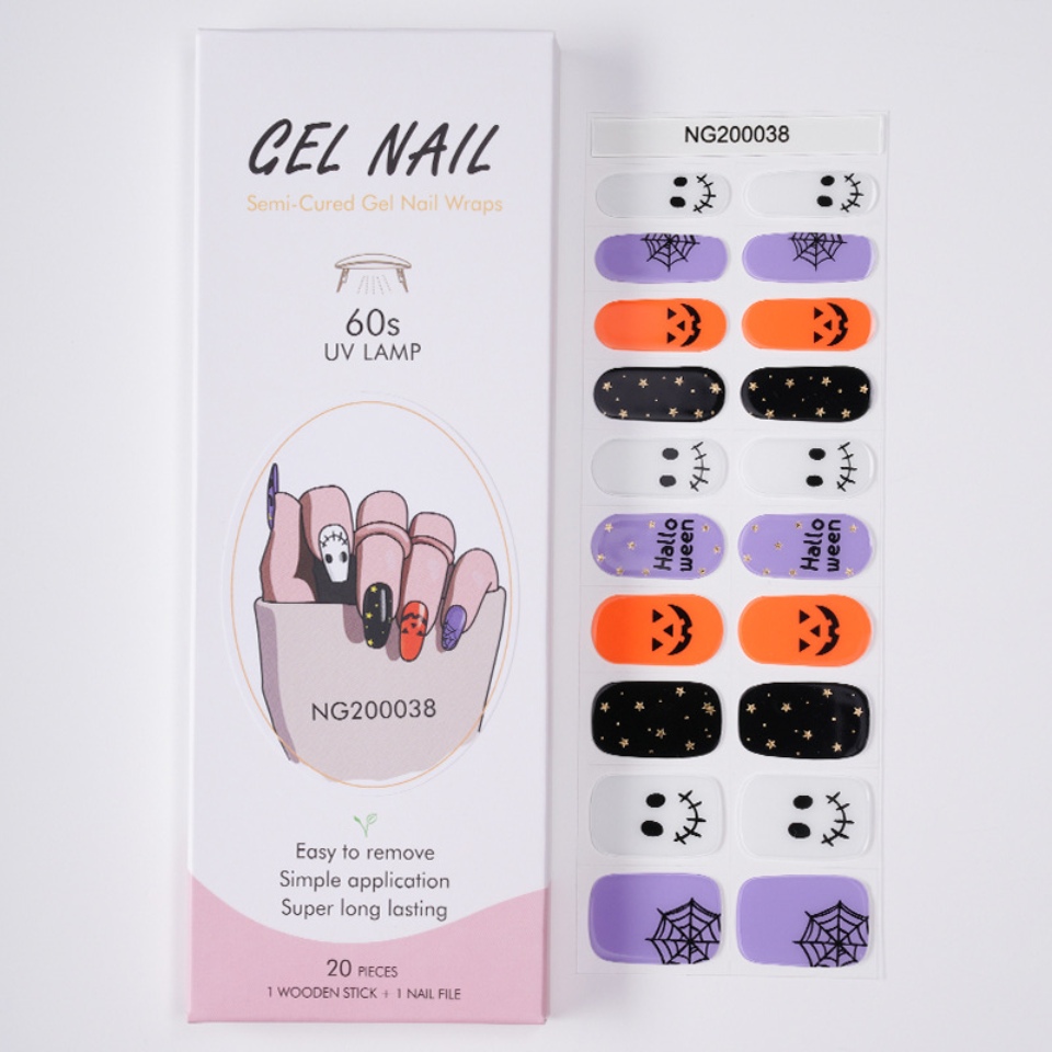 Halloween gel manicure စတစ်ကာများ