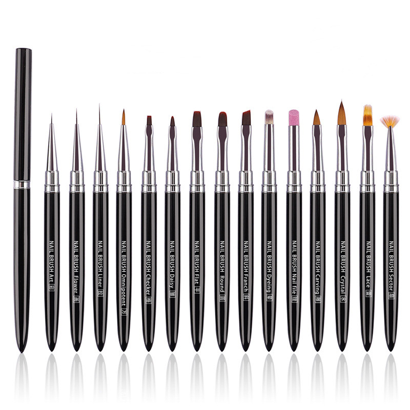 သတ္တုလက်ကိုင် Nail Brush