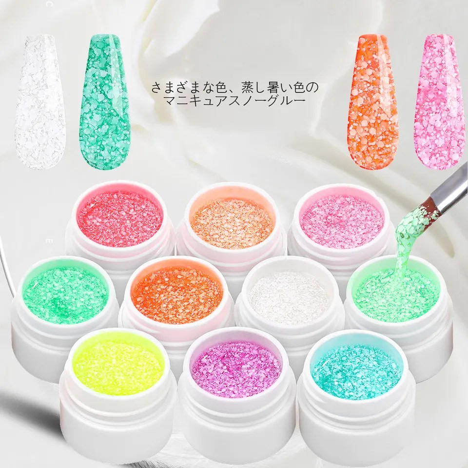 Snowflakes Snowlakes Snowins Snow လက်သည်းငယ်များ sequins sequins